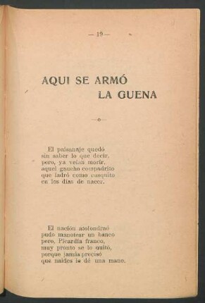 Aquí se armó la guena