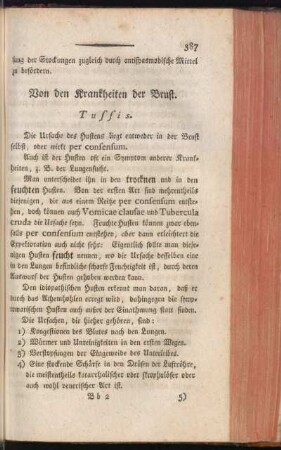 Von den Krankheiten der Brust
