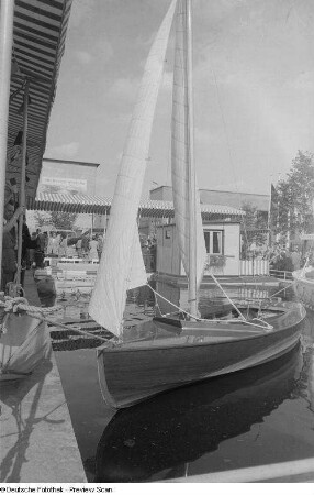 Blick auf eine Segelboot