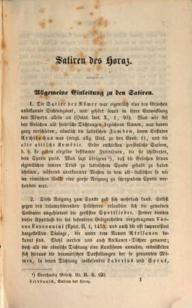 Zur Erklärung des Horaz : Einleitungen in die einzelnen Gedichte nebst erklärendem Register der Eigennamen, 2. Satiren und Episteln