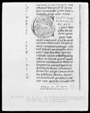 Homiliarium — Initiale C(larificatum), Folio 43verso
