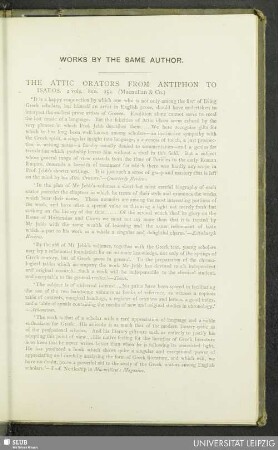 Works By The Same Author