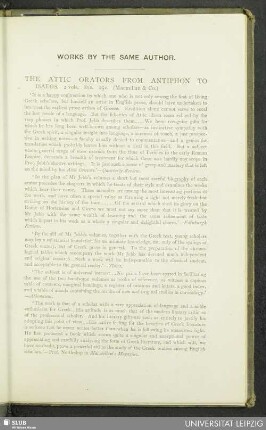Works By The Same Author