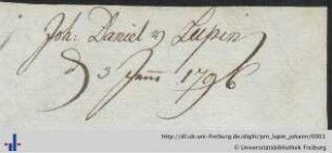 [Provenienz]: Lupin, Johann Daniel von