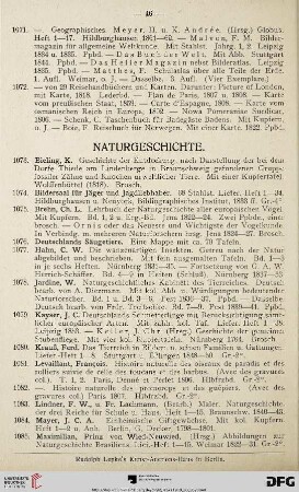 Naturgeschichte (Nr. 1073-1107)