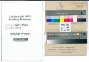 Entnazifizierung Wilhelm Kraemer , geb. 20.02.1908 (Angestellter)