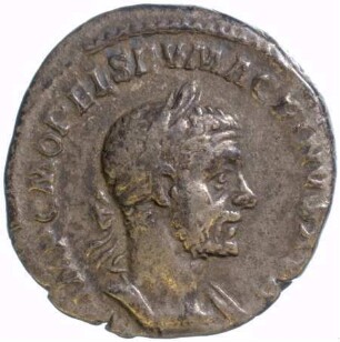 Münze, Denar, 217 - 218