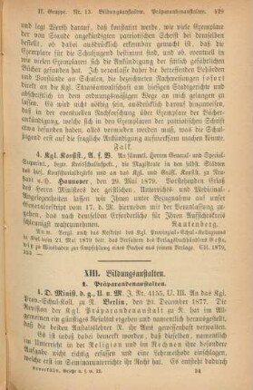 XIII. Bildungsanstalten