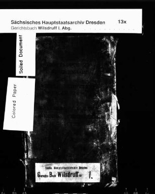 Gerichtshandelsbuch von Birkenhain mit Röhrsdorf, Bd. 1