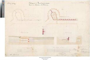 Fort Hartenberg [der Festung Mainz]: Entwurf für die Ummantelung der detachierten Kaponiere vor Saillant II