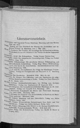 Literaturverzeichnis.