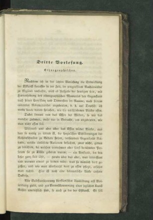 Dritte Vorlesung. Ethnographisches