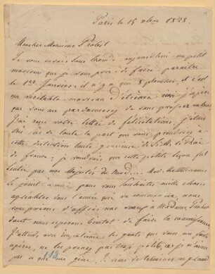 Briefe von Friedrich Kalkbrenner an verschiedene Adressaten - BSB Autogr. Kalkbrenner, Friedrich