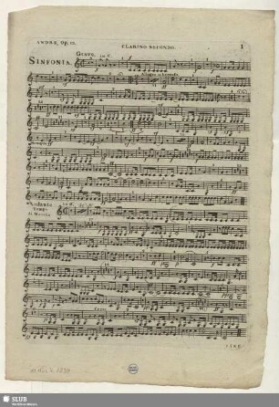 Clarino secondo.