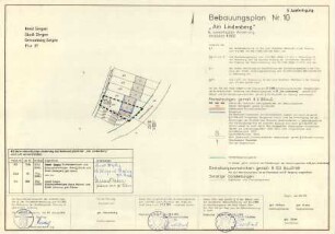 Bebauungsplan Nr. 10 "Am Lindenberg", 4. vereinfachte Änderung, Kreis Siegen, Stadt Siegen, Gemarkung Siegen, Flur 37