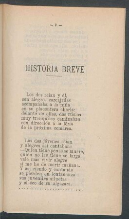 Historia breve