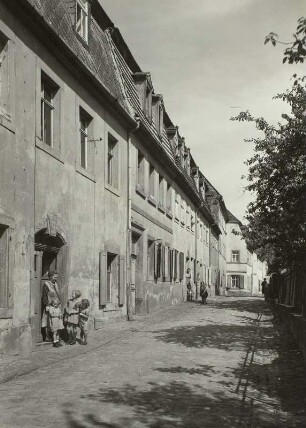 Rochlitz, Wallgasse, Blick von der Burgstraße