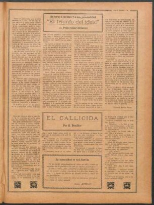"El triunfo del ideal" de Pedro César Dominici : En torno a un libro y a una personalidad