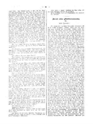 Briefe und Kindererziehung : (Fortsetzung)