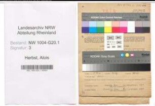 Entnazifizierung Alois Herbst , geb. 26.04.1888 (Werksleiter)