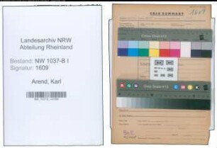 Entnazifizierung Karl Arend , geb. 05.04.1898 (Bankangestellter)