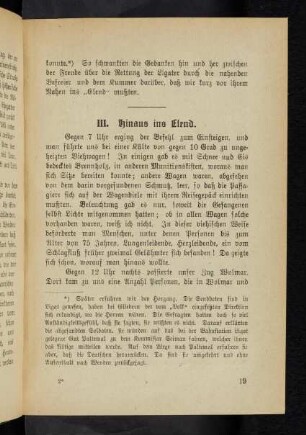 19, II. Hinaus ins Elend.
