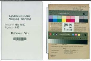 Entnazifizierung Otto Rathmann , geb. 06.11.1905 (Schmied)