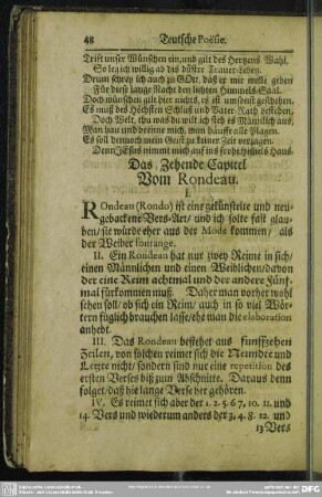 Das Zehende Capitel. Vom Rondeau