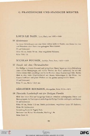 C. Französosche und Spanische Meister (Nr. 56-78)