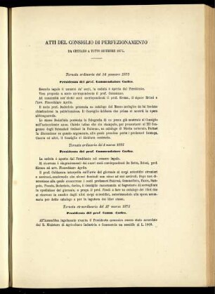Atti Del Consiglio Di Perfezionamento