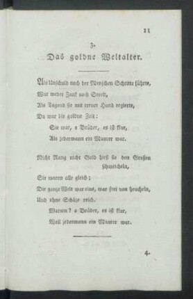 3. Das goldne Weltalter
