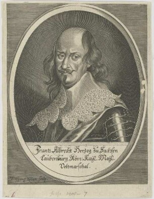 Bildnis des Frantz Albrecht Herzog zu Sachsen Laubenburg