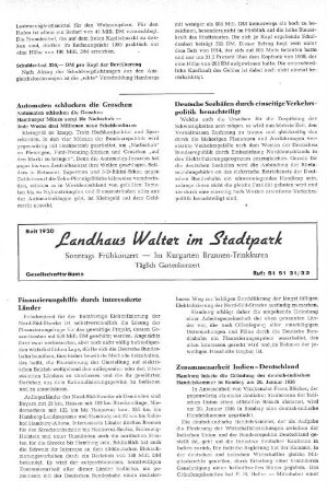 Finanzierungshilfe durch interessierte Länder