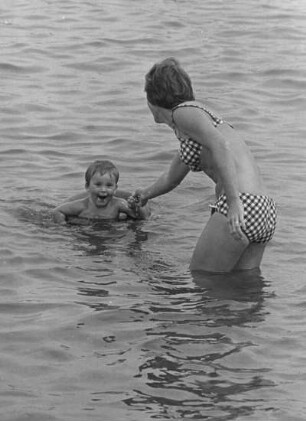 Frankreich. Badeurlaub am Strand von Saint-Jean-de-Luz an der Atlantikküste