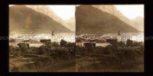 Blick vom Kalvarienberg auf Gmunden und Traunsee