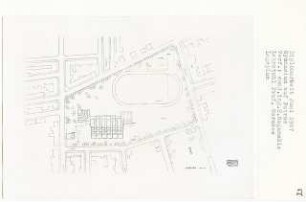 Gymnasium auf Patras, Peloponnes (Diplomarbeit bei Bernhard Hermkes): Lageplan 1:500