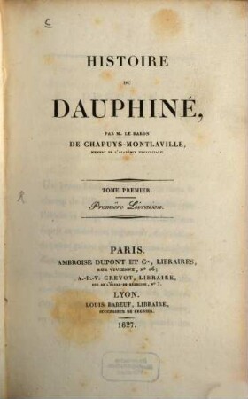 Histoire du Dauphiné, 1
