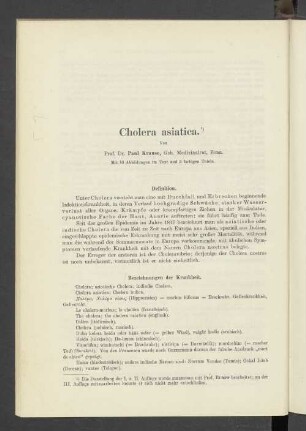 Cholera asiatica.