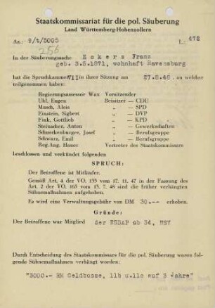 Eckers, Franz