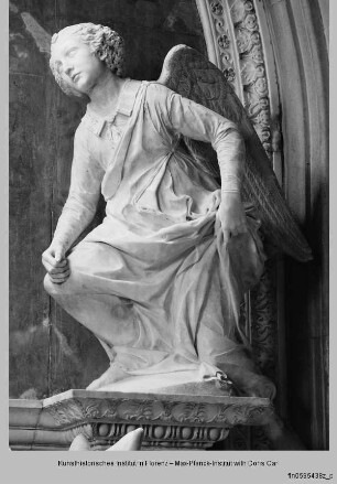 Grabmal des Kardinals von Portugal (Jacopo di Lusitania) : Rechter kniender Engel