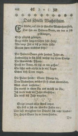 Das schnelle Wachsthum