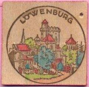 WHW-Abzeichen, Burgen und Schlösser: Löwenburg, Straßensammlung im Gau Kurhessen vom 10. Januar 1943