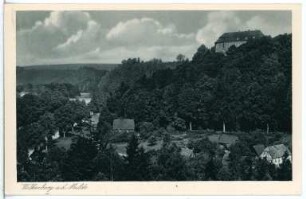 Wolkenburg. Blick auf Wolkenburg