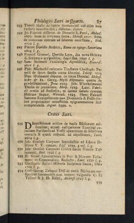 87-112, Critici Sacri - Interpretes Sacrae Scripturae