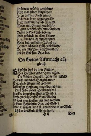 Der Gottes-Acker macht alle gleich