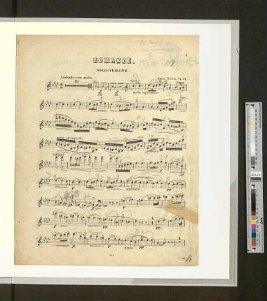Romanze. Solo-Violine.