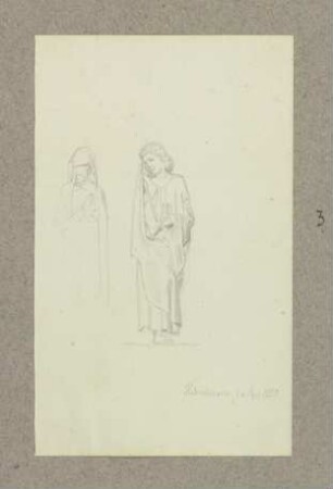 Maria und Johannes einer Kreuzigungsgruppe aus der Karmeliter-Klosterkirche Mariä Verkündigung in Hirschhorn