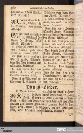 Pfingst-Lieder.