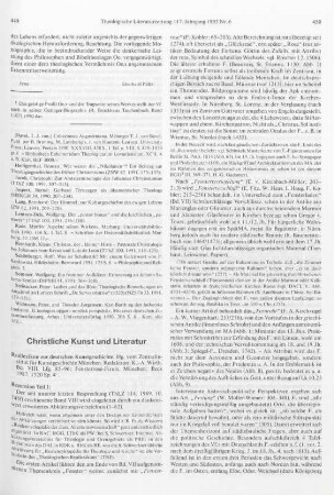 449-455 [Rezension] Reallexikon der deutschen Kunstgeschichte ; Bd. 8, Lfg. 85-96