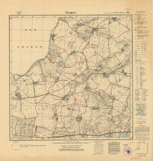 1643 (alte Nr.: 371) Niepars, Meßtischblatt (4cm - Karte)